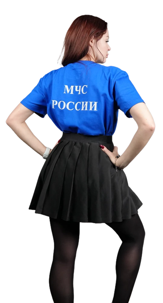 Женская футболка МЧС — спина
